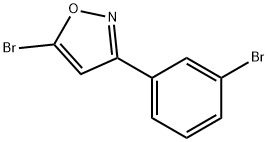 5-BROMO-3-(3-BROMOPHENYL)ISOXAZOLE Struktur