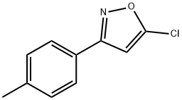 5-CHLORO-3-(4-METHYLPHENYL)ISOXAZOLE 化学構造式