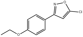 5-CHLORO-3-(4-ETHOXYPHENYL)ISOXAZOLE 结构式