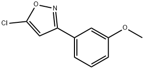 5-CHLORO-3-(3-METHOXYPHENYL)ISOXAZOLE 化学構造式