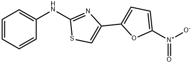 N-(4-(5-NITRO-2-FURYL-2-THIAZOLYL)PHENYLAMINE 化学構造式