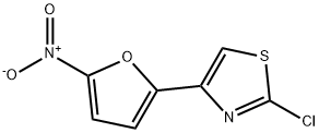 2-クロロ-4-(5-ニトロ-2-フリル)チアゾール 化学構造式