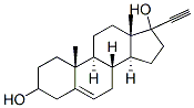 17-Ethinylandrost-5-ene-3,17-diol Struktur