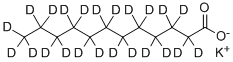 POTASSIUM DODECANOATE-D23 Structure