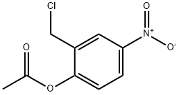 2-ACETOXY-5-NITROBENZYL CHLORIDE 化学構造式