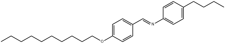P-デシクロキシベンジリデンP-ブチルアニリン 化学構造式