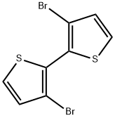 3,3'-二溴-2,2'-联噻吩,51751-44-1,结构式