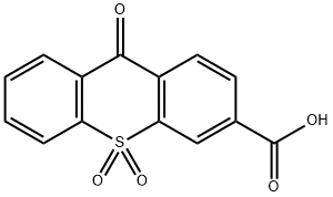 9-オキソ-9H-チオキサンテン-3-カルボン酸10,10-ジオキシド 化学構造式