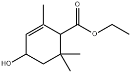 ethyl 4-hydroxy-2,6,6-trimethylcyclohex-2-ene-1-carboxylate ,51769-11-0,结构式