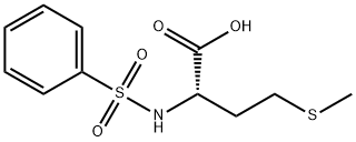 4-(METHYLTHIO)-2-[(PHENYLSULFONYL)AMINO]BUTANOIC ACID 化学構造式