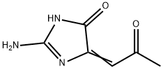 4H-Imidazol-4-one, 2-amino-1,5-dihydro-5-(2-oxopropylidene)- (9CI),517870-39-2,结构式