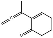 2-Cyclohexen-1-one, 2-(1-methyl-1,2-propadienyl)- (9CI) 化学構造式