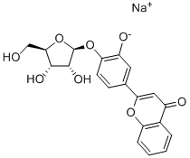 2-[3-羟基-4-(BETA-D-呋喃核糖基氧基)苯基]-4H-1-苯并吡喃-4-酮单钠盐,517892-04-5,结构式