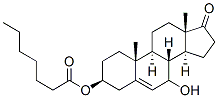 Androst-5-en-17-one,7-hydroxy-3-[(1-oxoheptyl)oxy]-,(3beta)-(9CI) Structure