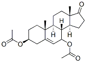 Androst-5-en-17-one, 3,7-bis(acetyloxy)-, (3beta)- (9CI) Struktur