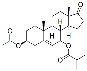 Androst-5-en-17-one, 3-(acetyloxy)-7-(2-methyl-1-oxopropoxy)-, (3beta)- (9CI)|