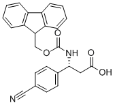 FMOC-(R)-3-氨基-3-(4-苯腈基)丙酸, 517905-92-9, 结构式
