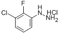 3-CHLORO-2-FLUOROPHENYLHYDRAZINE HYDROCHLORIDE Structure