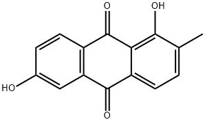 1,6-Dihydroxy-2-methyl-9,10-anthraquinone,518-73-0,结构式