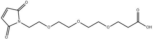 马来酰亚胺-三聚乙二醇-丙酸, 518044-40-1, 结构式