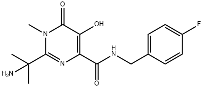 2-(1-AMINO-1-METHYLETHYL)-N-(4-FLUOROBENZYL)-5-HYDROXY-1-METHYL-6-OXO-1,6-DIHYDROPYRIMIDINE-4-CARBOXAMIDE