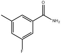 3-フルオロ-5-メチルベンズアミド 化学構造式