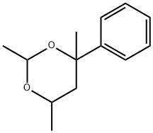 2,4,6-三甲基-4-苯基-1,3-二恶烷, 5182-36-5, 结构式