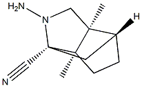 1,4-Methanocyclopenta[c]pyrrole-1(2H)-carbonitrile,2-aminohexahydro-3a,6a-dimethyl-,(1R,3aS,4R,6aR)-(9CI),518314-79-9,结构式