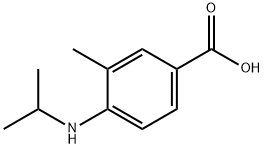 Benzoic acid, 3-methyl-4-[(1-methylethyl)amino]- (9CI) 化学構造式