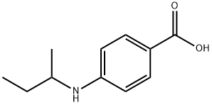 Benzoic acid, 4-[(1-methylpropyl)amino]- (9CI) 结构式