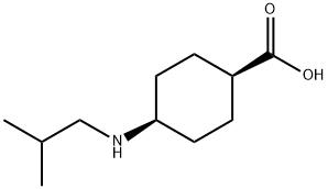 Cyclohexanecarboxylic acid, 4-[(2-methylpropyl)amino]-, cis- (9CI) Structure