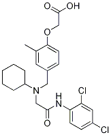 Acetic acid, 2-[4-[[cyclohexyl[2-[(2,4-dichlorophenyl)aMino]-2-oxoethyl]aMino]Methyl]-2-Methylphenoxy]-|