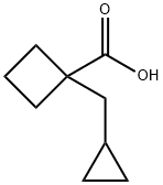 Cyclobutanecarboxylic acid, 1-(cyclopropylmethyl)- (9CI) Struktur