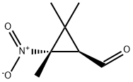 Cyclopropanecarboxaldehyde, 2,2,3-trimethyl-3-nitro-, (1R,3S)- (9CI),518352-35-7,结构式