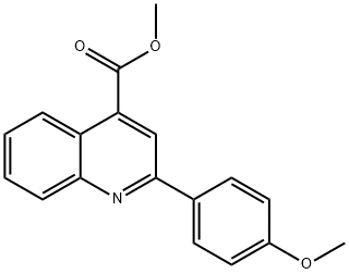 4-Quinolinecarboxylic acid, 2-(4-Methoxyphenyl)-, Methyl ester Structure