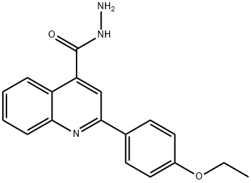 2-(4-ETHOXYPHENYL)QUINOLINE-4-CARBOHYDRAZIDE 化学構造式