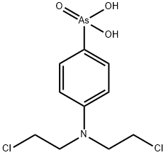 4-[N,N-Bis(2-chloroethyl)amino]phenylarsonic acid Structure