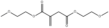 bis(2-methoxyethyl) 2-methylidenebutanedioate 化学構造式