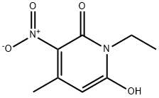 2(1H)-Pyridinone,  1-ethyl-6-hydroxy-4-methyl-3-nitro- Structure