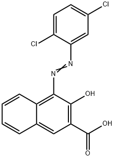 4-[(2,5-dichlorophenyl)azo]-3-hydroxy-2-naphthoic acid 结构式