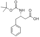 (S)-3-(BOC-アミノ)-4-フェニル酪酸 化学構造式
