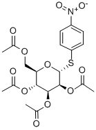 4'-Nitrophenyl-2,3,4,6-tetra-O-acetyl-1-thio-α-D-mannopyranosid Structure