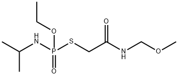 N-Isopropylphosphoramidothioic acid O-ethyl S-[2-(methoxymethylamino)-2-oxoethyl] ester Structure