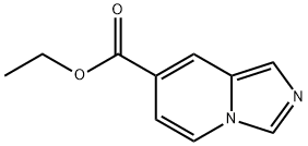 ethyl iMidazo[1,5-a]pyridine-7-carboxylate 化学構造式