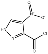 4-硝基-1H-吡唑-3-甲酰氯 结构式