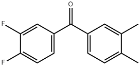 3,4-DIFLUORO-3',4'-DIMETHYLBENZOPHENONE Structure