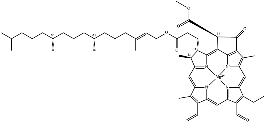 叶绿素 B, 519-62-0, 结构式