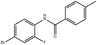N-(4-bromo-2-fluorophenyl)-4-methylbenzamide Structure