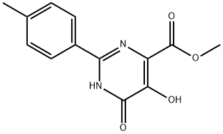 5,6-二羟基-2-对甲苯基基嘧啶-4-甲酸甲酯, 519032-06-5, 结构式