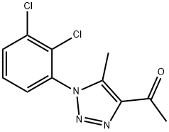 1-(1-(2,3-二氯苯基)-5-甲基-1H-1,2,3-三唑-4-基)乙烷-1-酮,519056-56-5,结构式